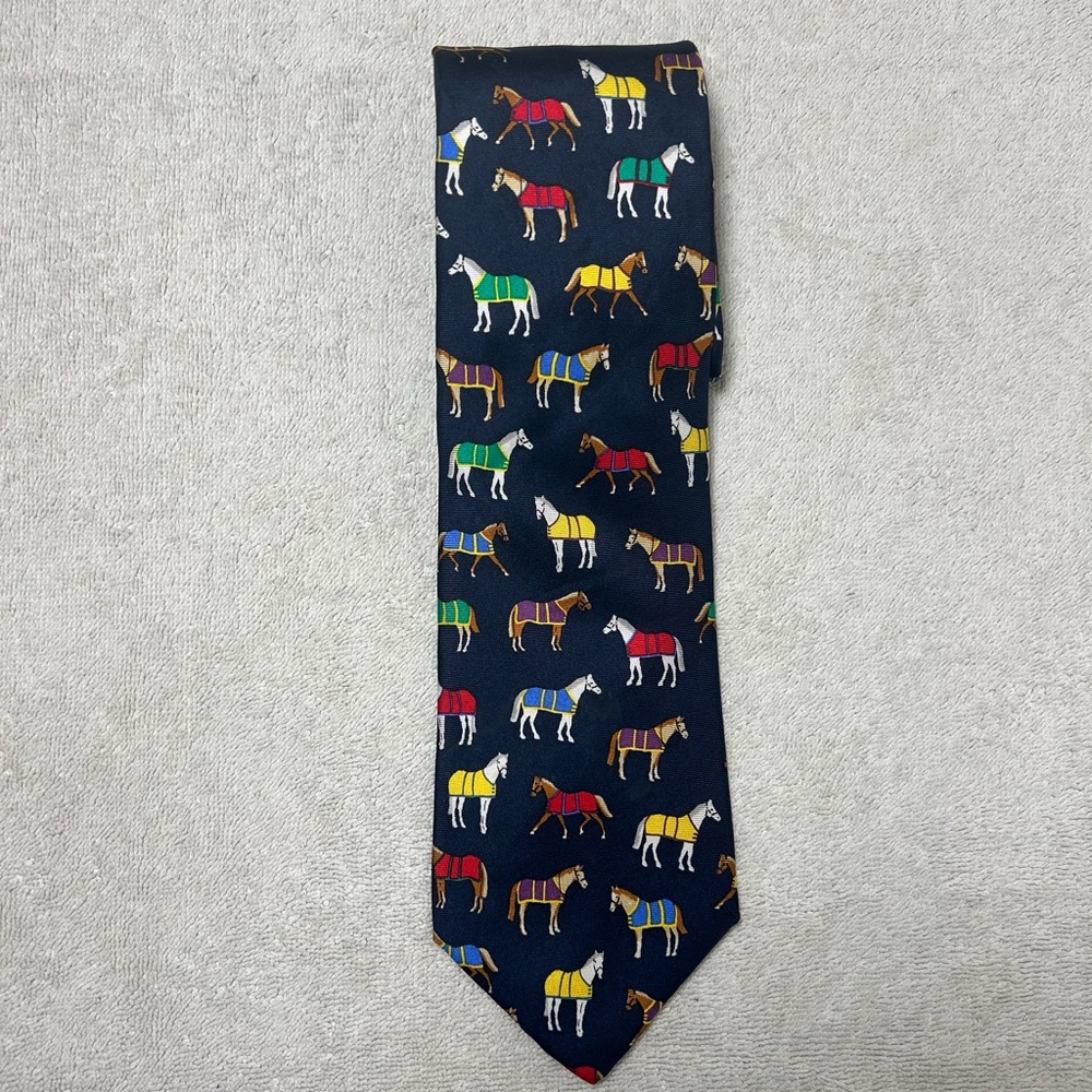 Allyn Silk Horse Blanket Tie - Picture 1 of 3
